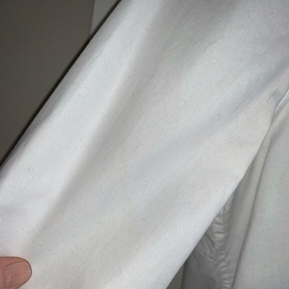 TIBI White Cotton Black Collared Bodysuit-10 - Picture 5 of 8